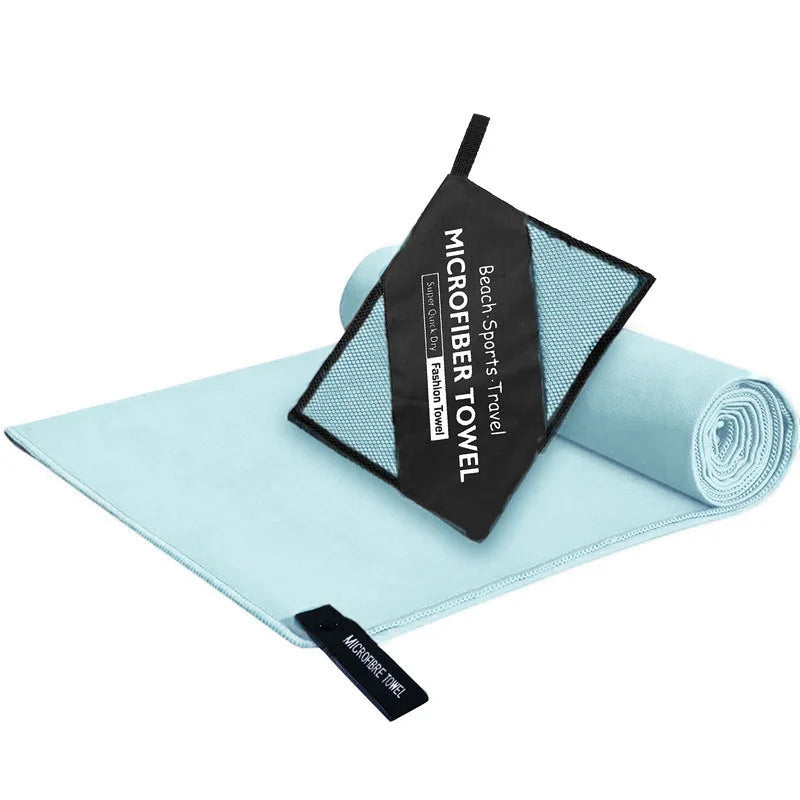Serviette en microfibre absorbante – 6 tailles pour la salle de sport, la plage et les voyages
