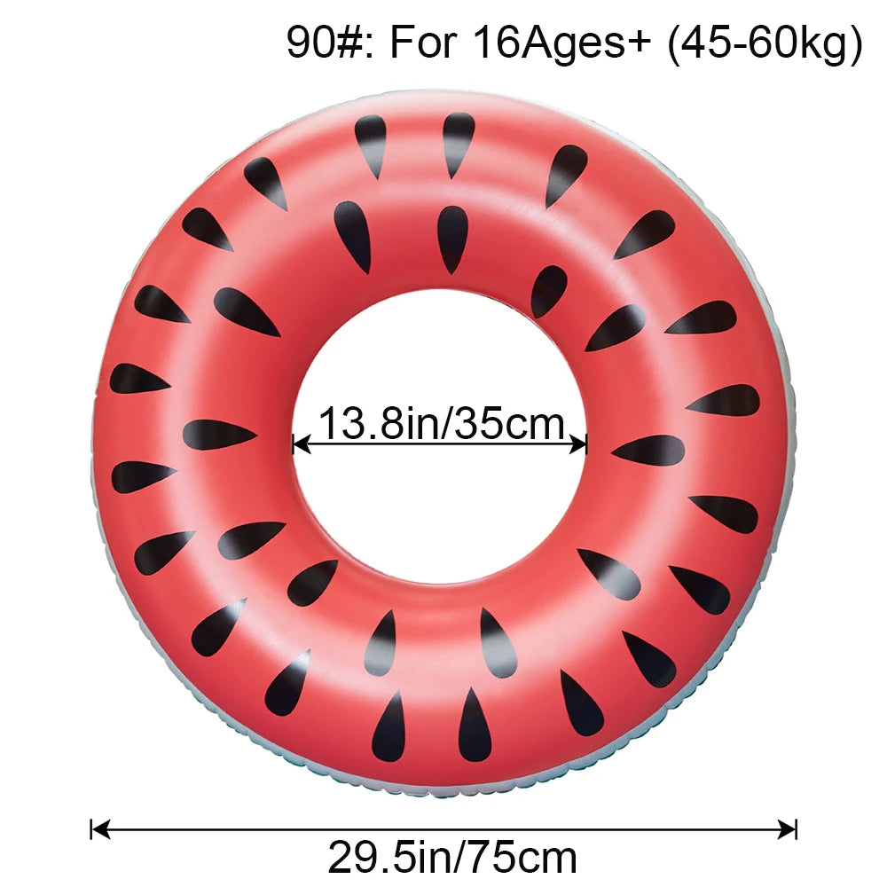 Inflatable Watermelon Pool Floats for Adult Swimming Rings Float for Party,Lake Beach for Kids Adults