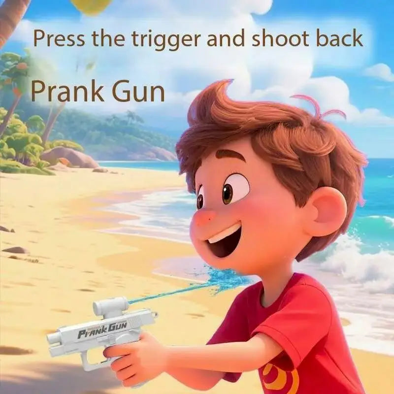 Pistola Acqua Doppia Retro - Giocattolo Prank Estate per Adulti e Bambini