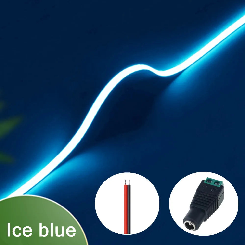 Striscia LED COB Ultra Sottile 12V 400 LED/m, Dimmabile, 3mm, Colori Multipli