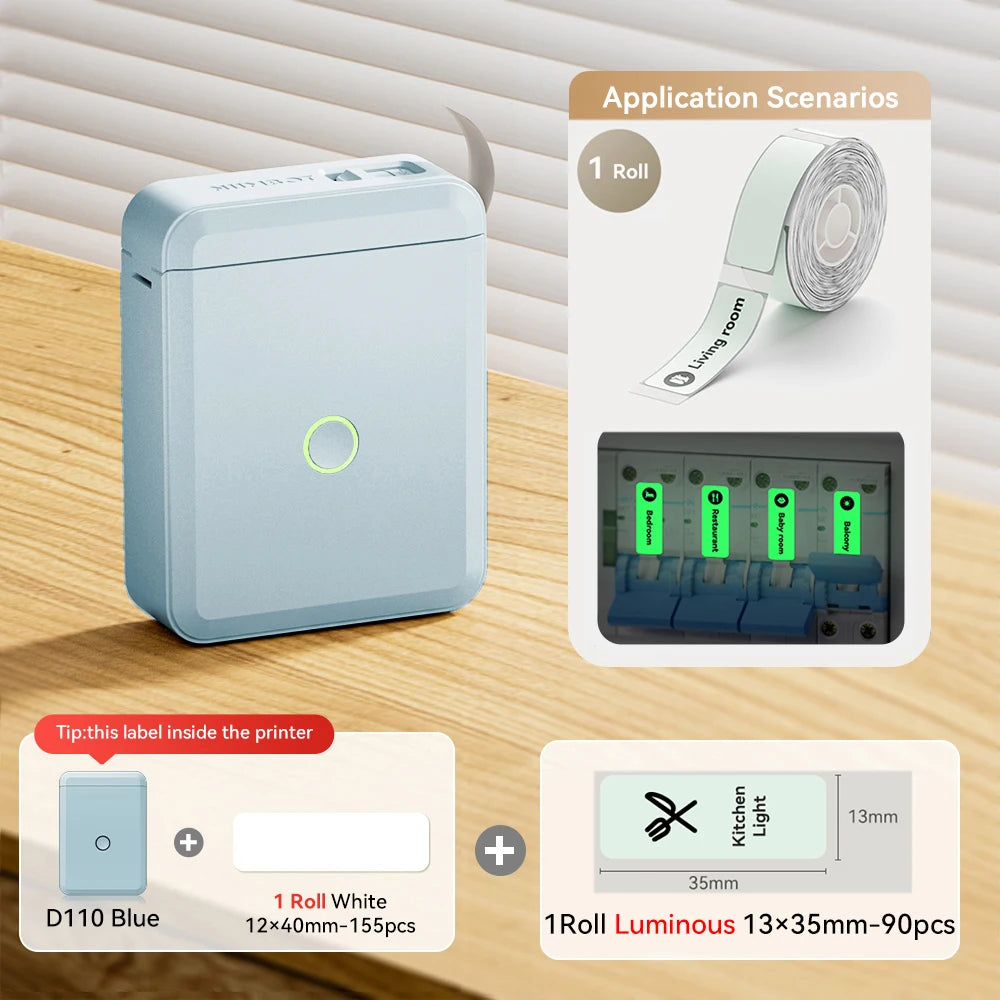 Stampante termica portatile Mini wireless per etichette adesive