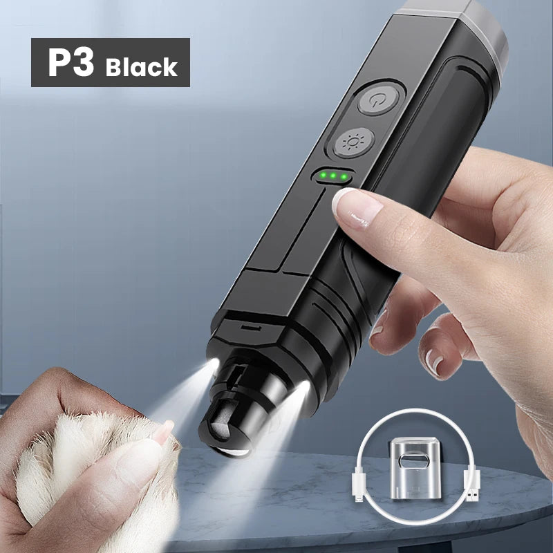 Mitridora elettrica per unghie cani e gatti con luce LED ricaricabile