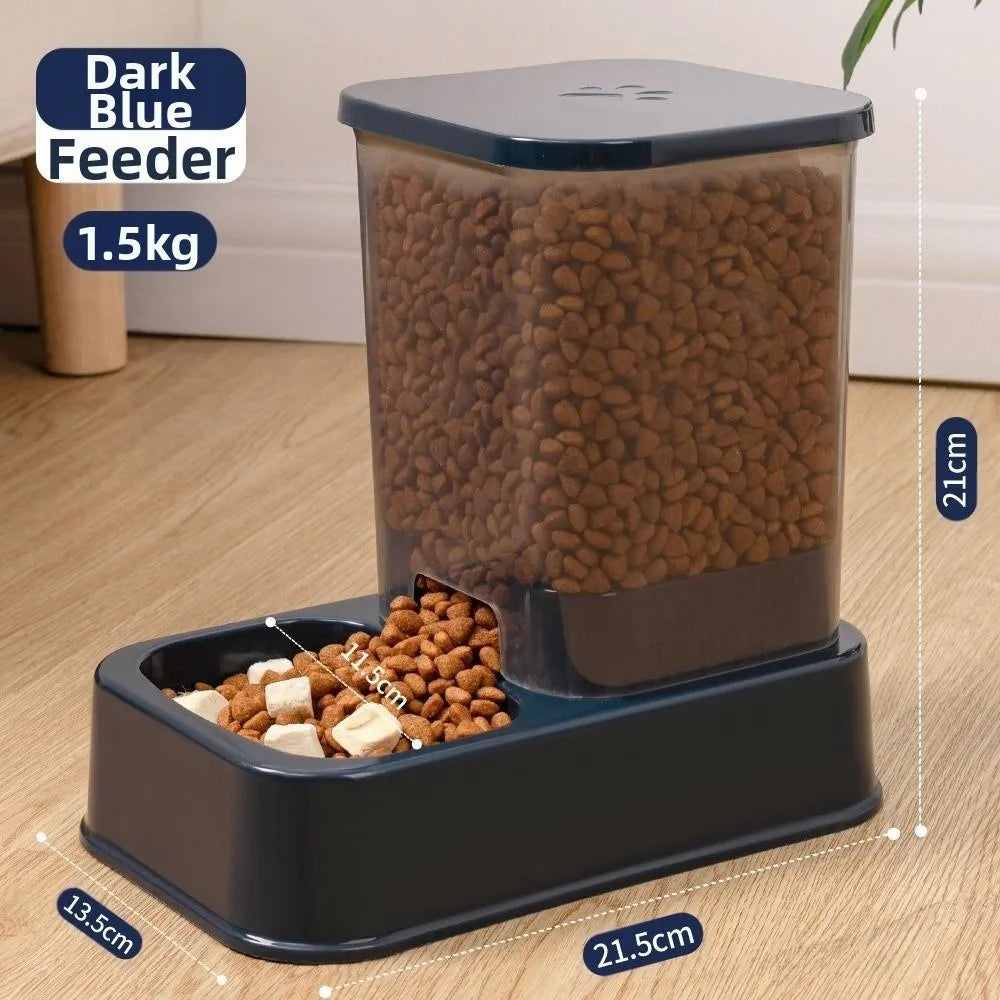 Distributore automatico cibo e acqua 1.5L/1.2L per cani e gatti