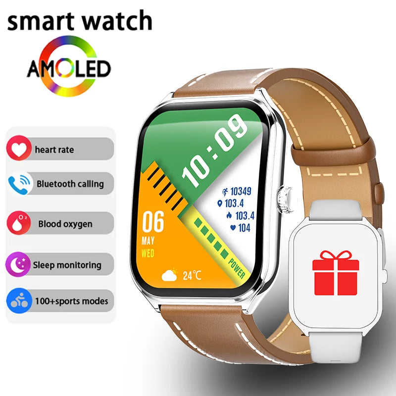 Smart Watch Uomo Donna 1.96" AMOLED HD | BT Call | Fitness Tracker