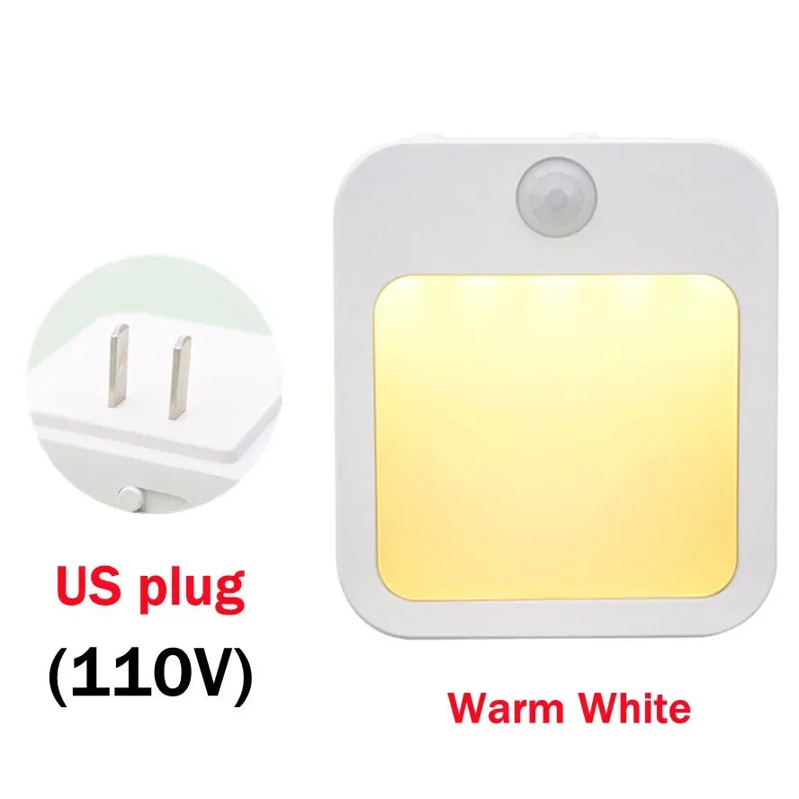 Lampada notturna LED con sensore di movimento dimmerabile, EU plug