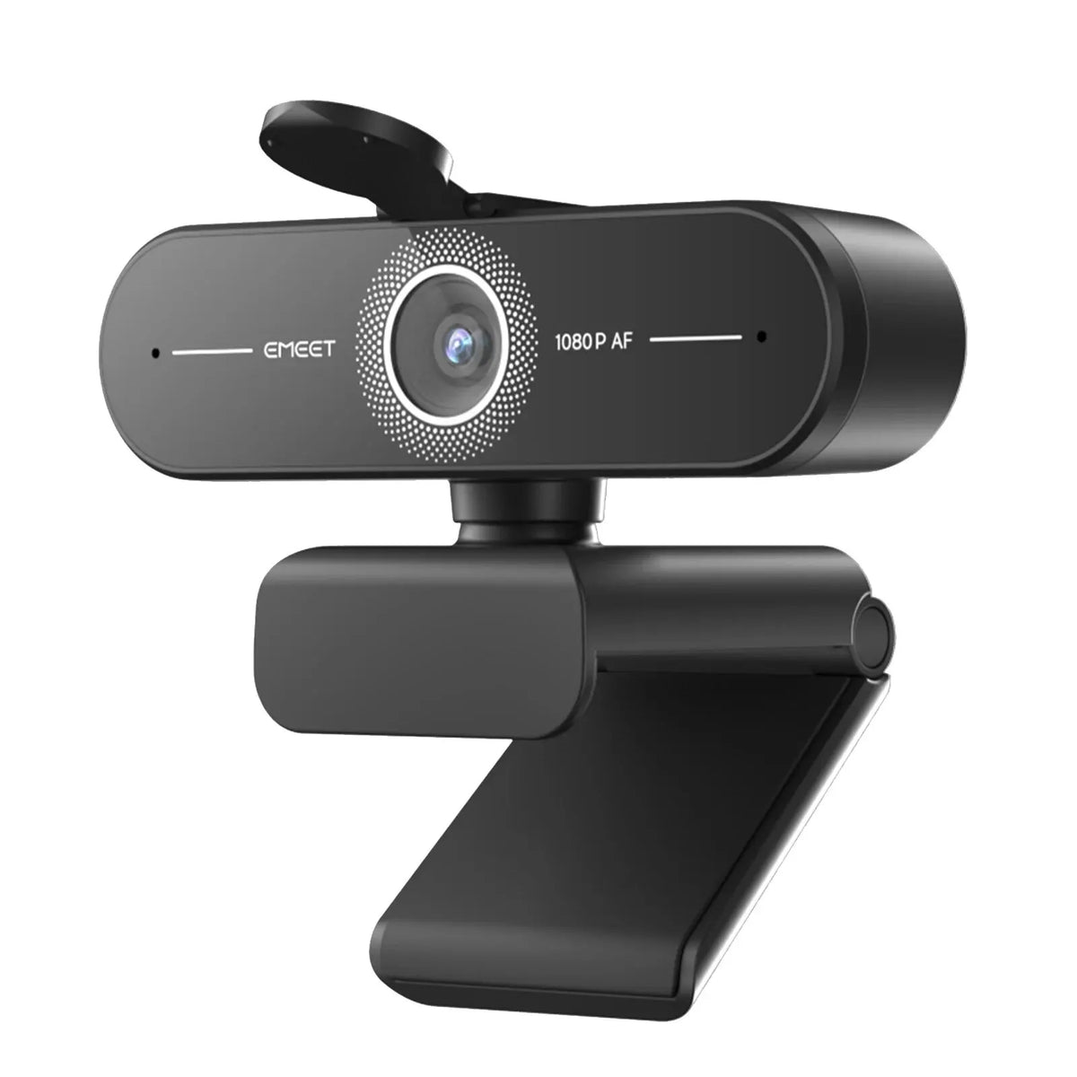 Webcam 4K 30fps con autofocus PDAF, microfoni integrati e copertura privacy