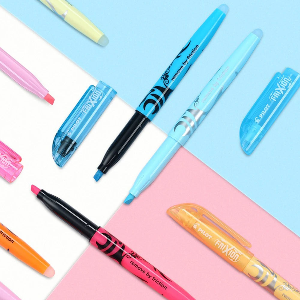 3/6pcs Japan Pilot Erasable Highlighters FRIXION Student Color Marker Pens Soft Light Eye Protection SW-FL School Supplies