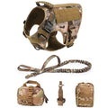 Giubba tattica militare per cani – Set imbracatura e guinzaglio