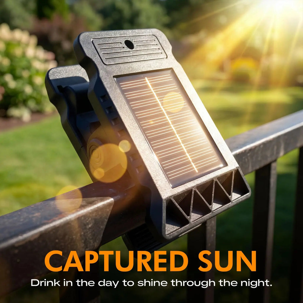 Lampada Solare a Clip da Esterno con Sensore di Movimento Impermeabile