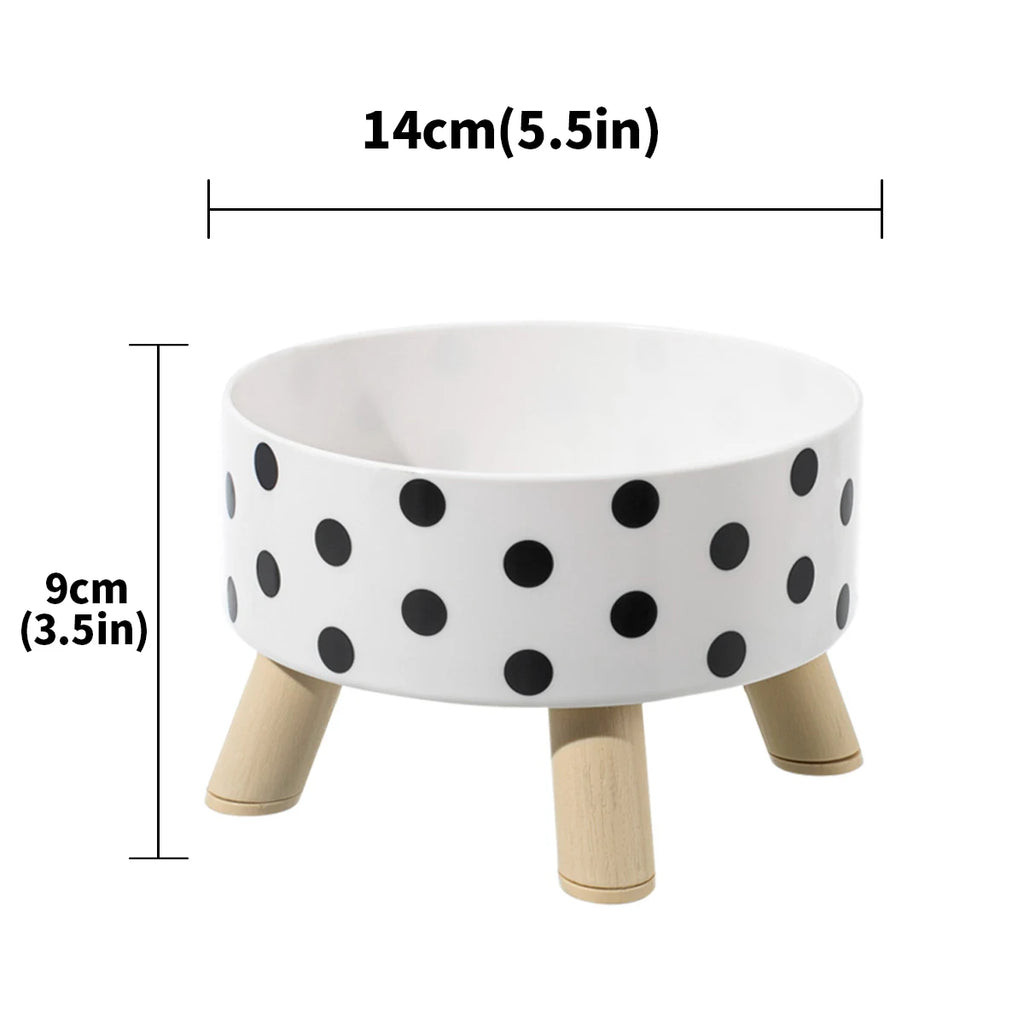 Ciotola in plastica per cani e gatti a scacchi a pois, antiscivolo e facile da…