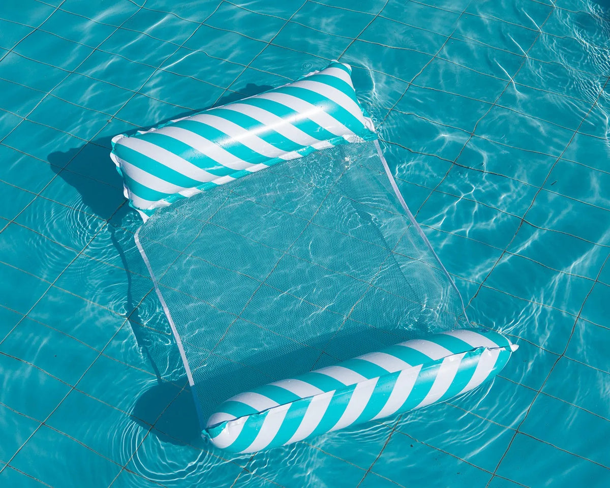 Hamac gonflable pliable – matelas flottant pour piscine et plage