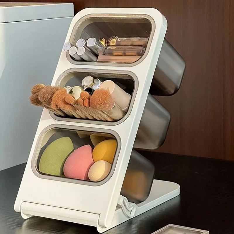 Detachable Slant Insert Pen Holder, Home Desk Pen Box, Office Desktop Pen Stand, Multi-layer Student Stationery Box