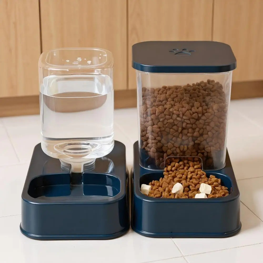 Distributore Automatico Cibo e Acqua per Animali 1.2L/1.5L