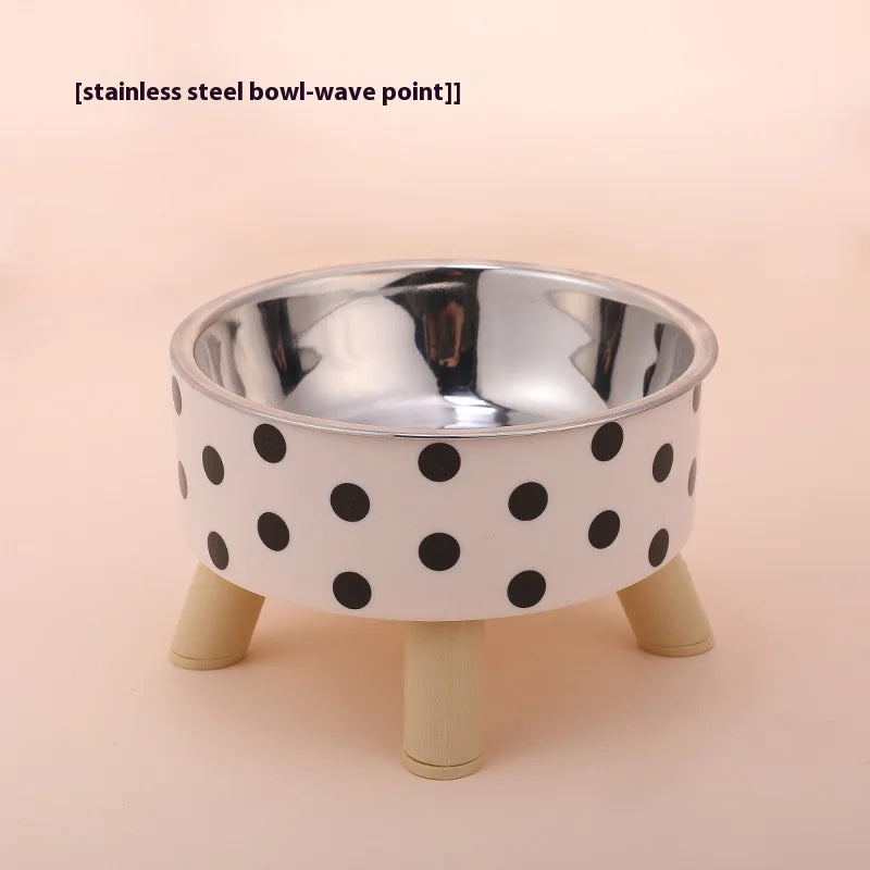 Ciotola in acciaio inox anti‑scivolo per cibo e acqua, pois, interno ed esterno