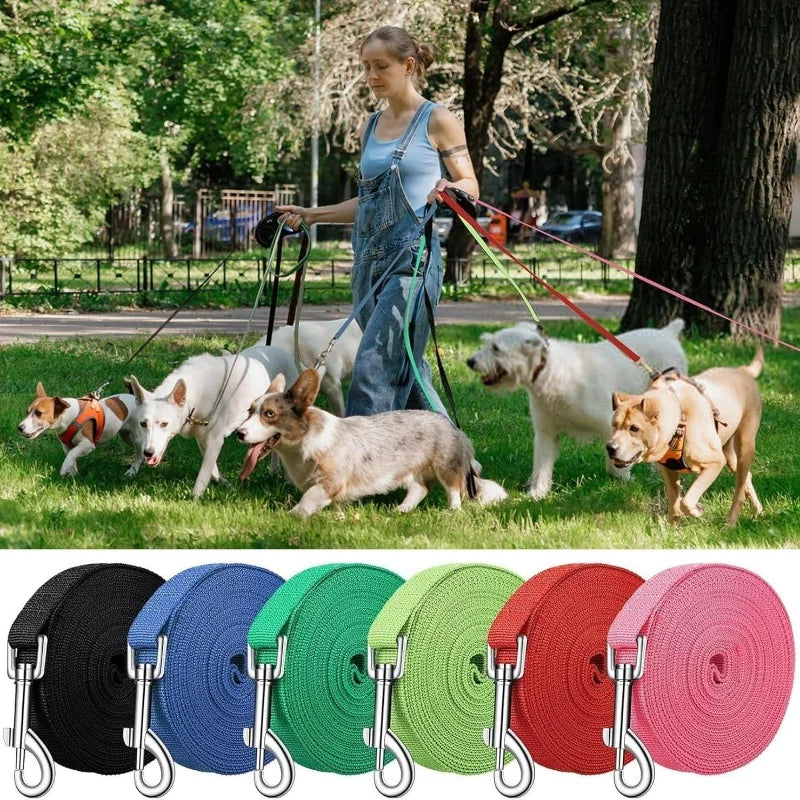 Guida Nylon Lunga per Addestramento Cani 1.2M-30M