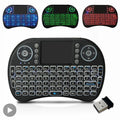 Tastiera mini wireless retroilluminata con touchpad e supporto multilingua
