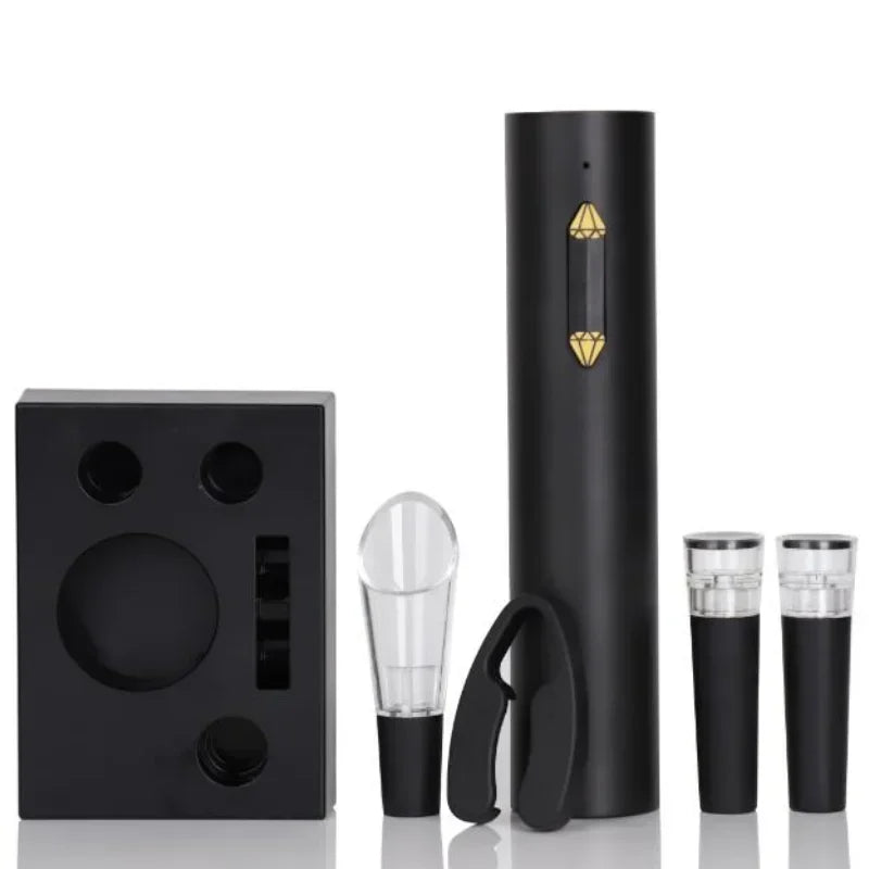 Apribottiglie Elettrico Ricaricabile con Cavatappi Automatico e Accessori