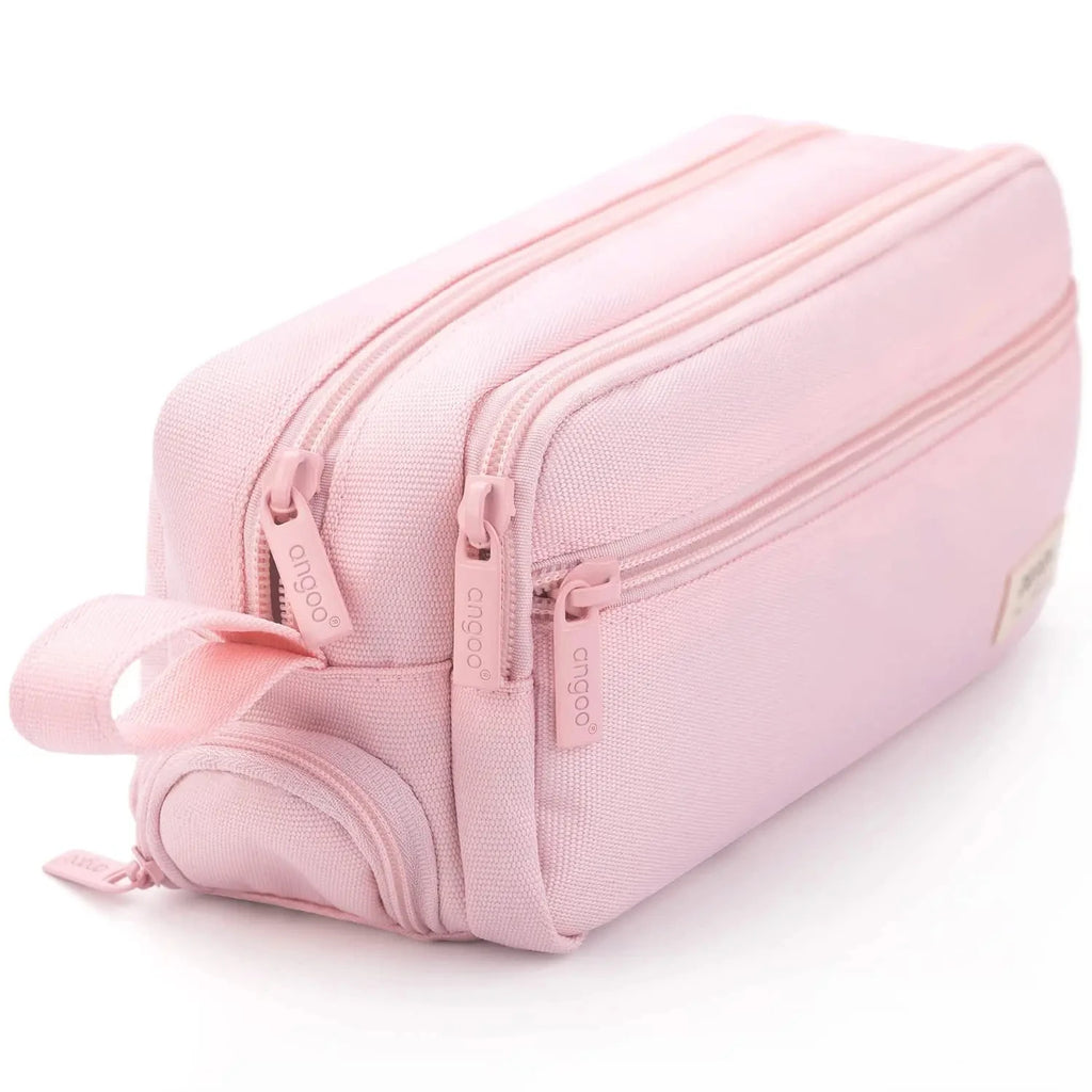 Large-Capacity Zippered Pencil Case Portable Multi-Compartment Pencil Pouch Waterproof and Durable Stationery Storage