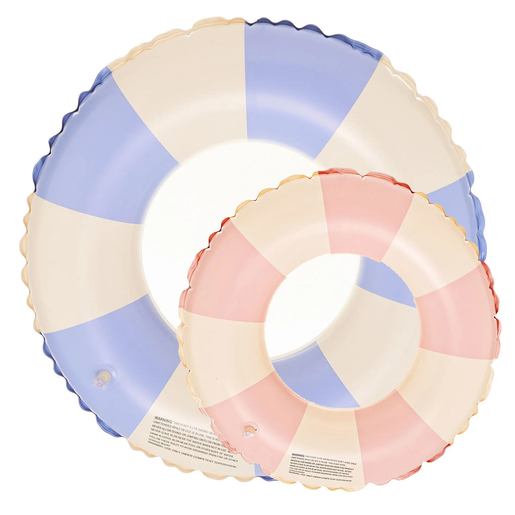 Rooxin Portable Swimming Ring Inflatable Armbands Floating Ring Pool Buoy Swimming Water Play Tube Beach Pool Party