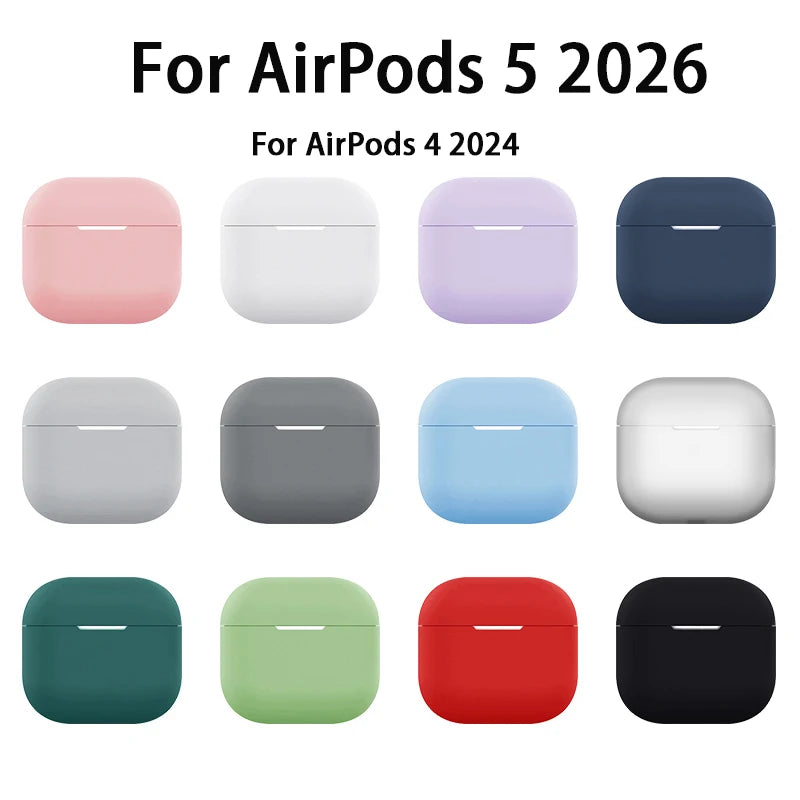 2026 New Case For Apple Airpods 4 5 Cover Silicone Protective Cases For Airpods 4 4th Gen Fundas Wireless Headphone Accessories