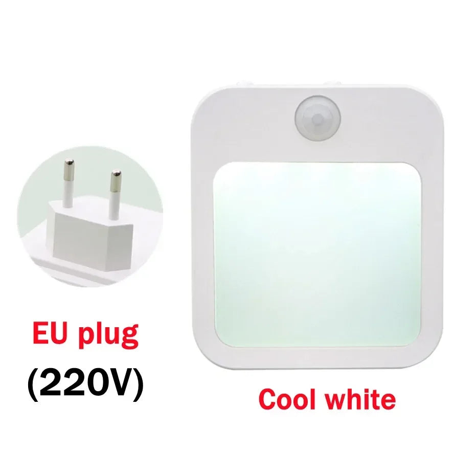 Lampada notturna LED con sensore di movimento dimmerabile, EU plug