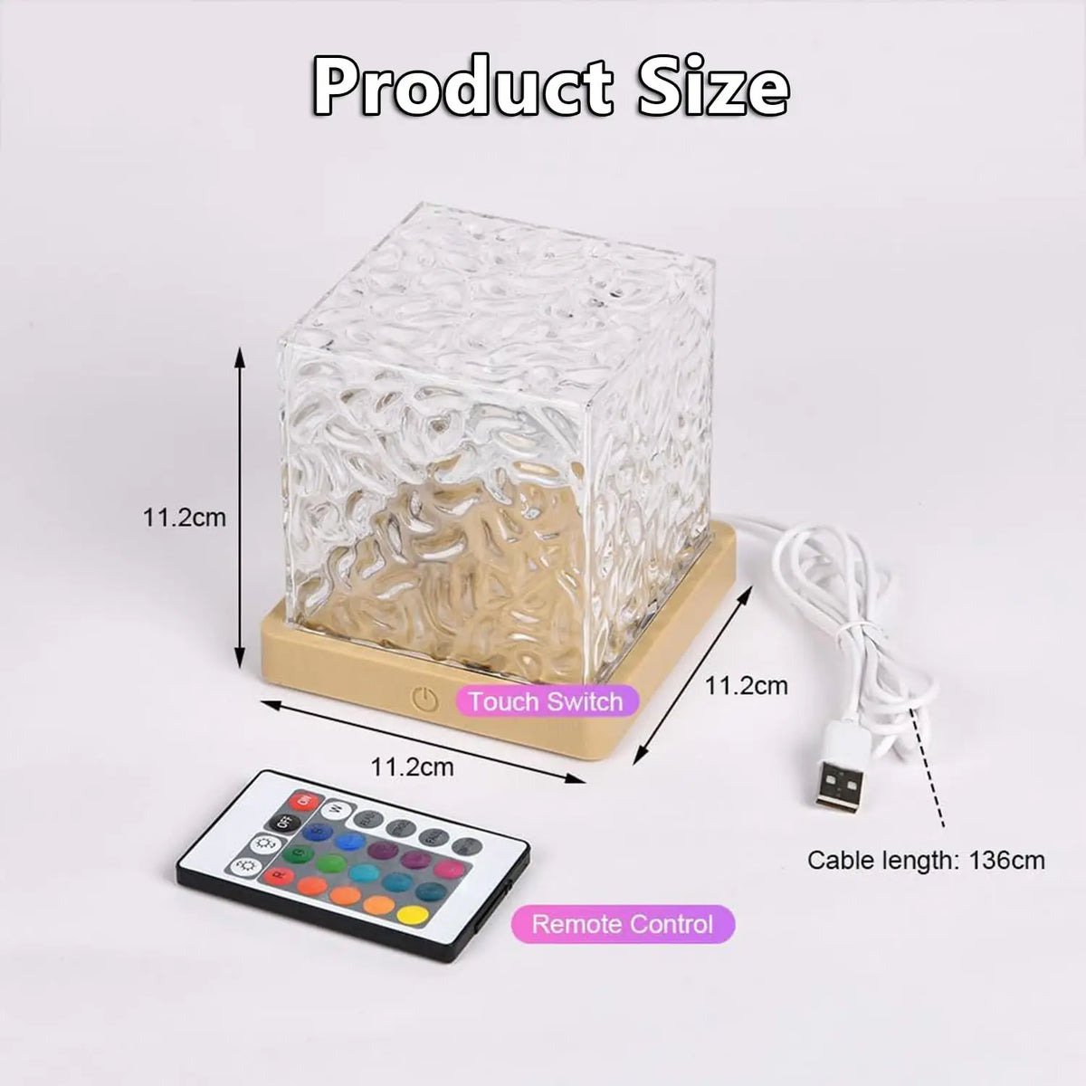 Proiettore Aurora Onde Marine USB – 16 colori, effetto acqua, luce notturna
