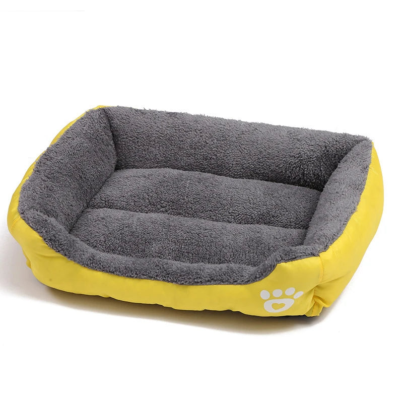 Canapé carré moelleux pour grands chiens – Coussin chaud et lavable
