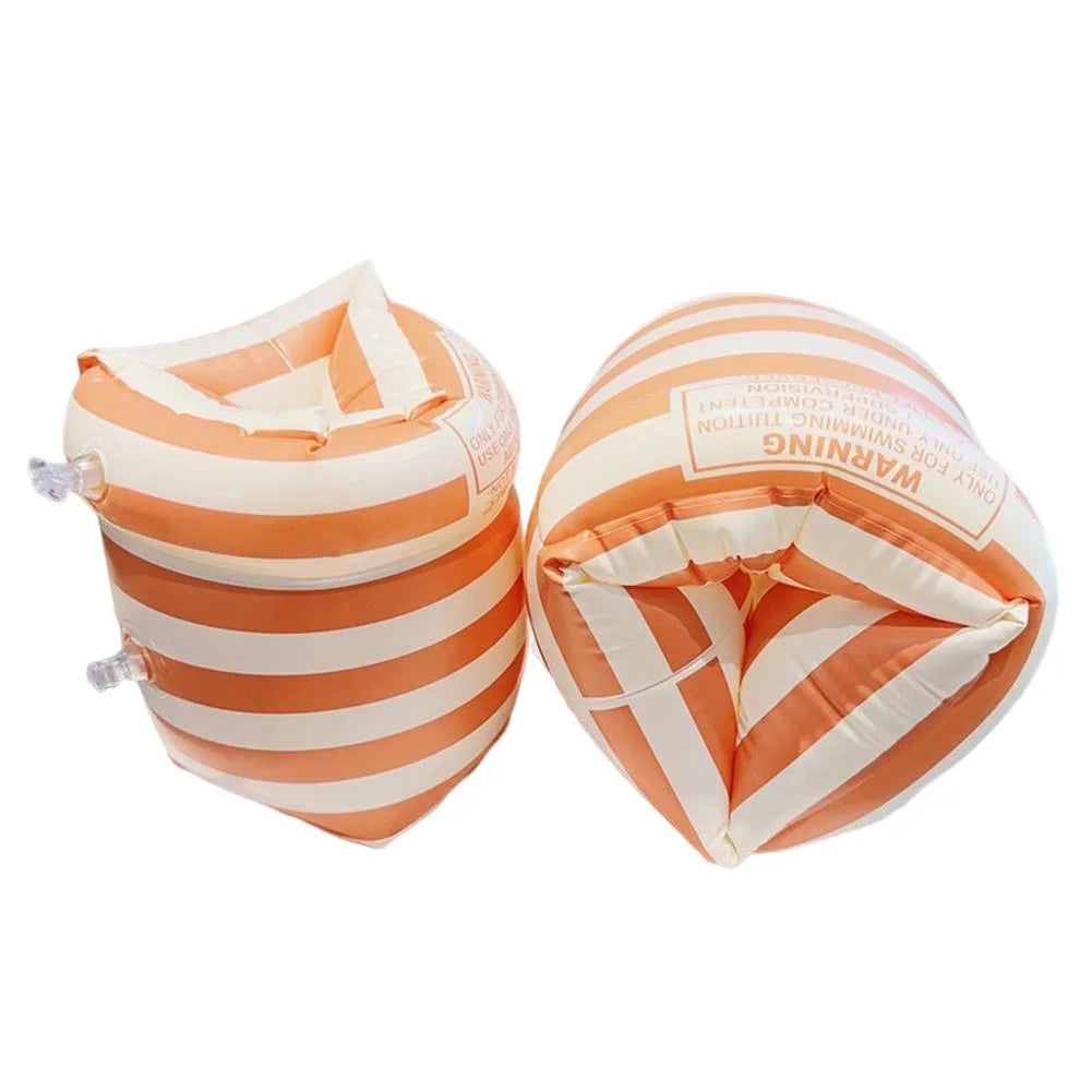 1Pair Swimming Arm Circle Double Air Bag Inflatable Floating Arm Circle Sleeves PVC Printed Adult Kids Swimming Equipment