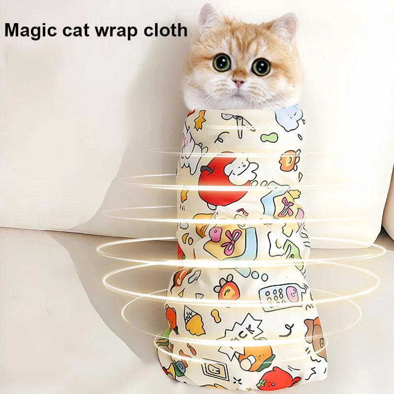 Wrap per gatti – anti-morsi, anti-graffio, anti-fuga, per medicazioni e unghie
