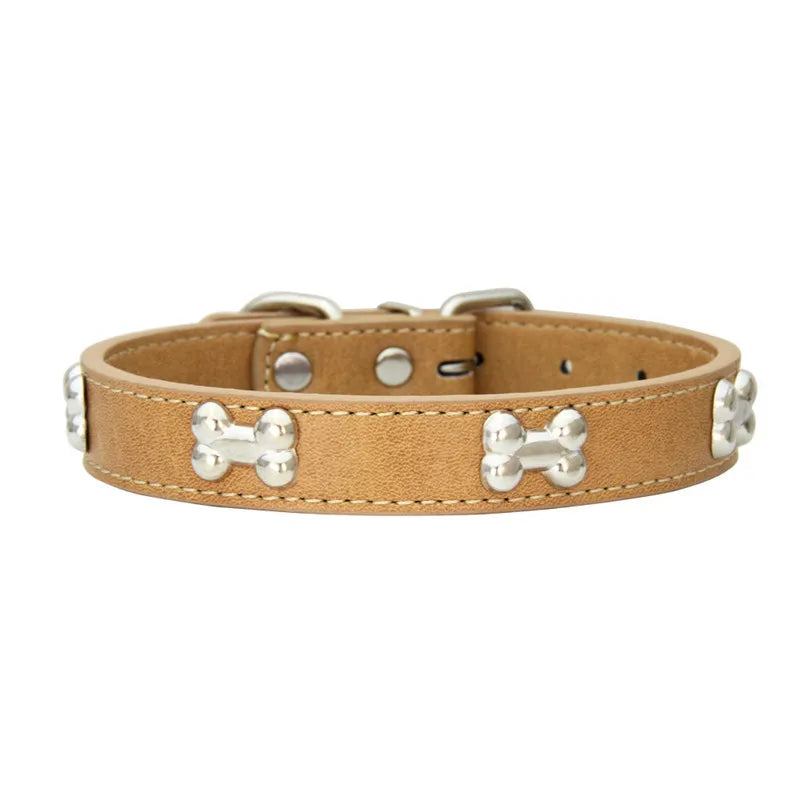 Collare in Pelle per Cani Piccoli e Medi, Breakaway Jeweled Personalizzabile