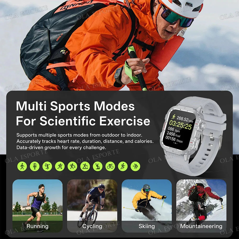 Smartwatch sportivo 2026 con GPS, monitor cardio, impermeabile, compatibile iOS…