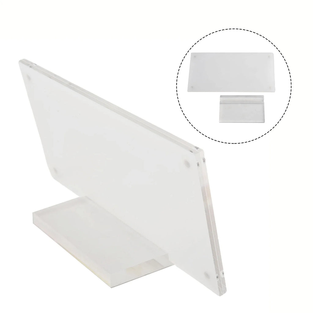 High Quality Photo Frame With Base Desk Card Sign Clear Label Plates Poster Price Tags Replacement Spare Parts