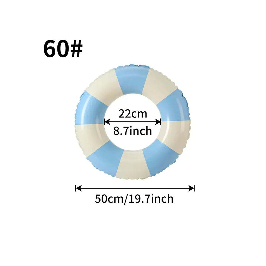 Anello gonfiabile da nuoto a righe classiche – ideale per mare e piscina