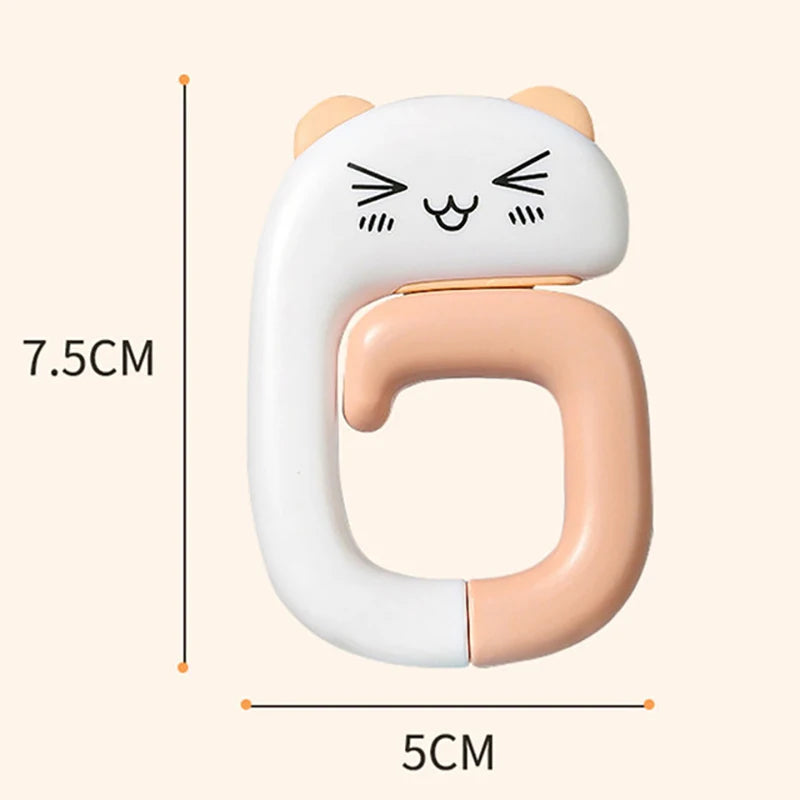 Gancio Portatile per Borsa e Accessori – Animale, Plastica, 4 Colorazioni