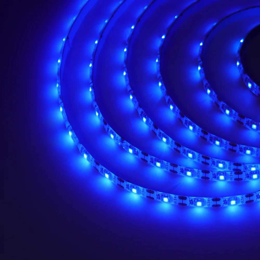Striscia LED USB 5V SMD 2835, 60 LED/m, colori RGB, flessibile, 1‑5 m