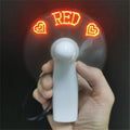 6-20 Pcs Customized LED Fan Personalized Portable Fans Proposal Gifts Light up Fan Outdoor Birthday Bridal Wedding Gift Favors