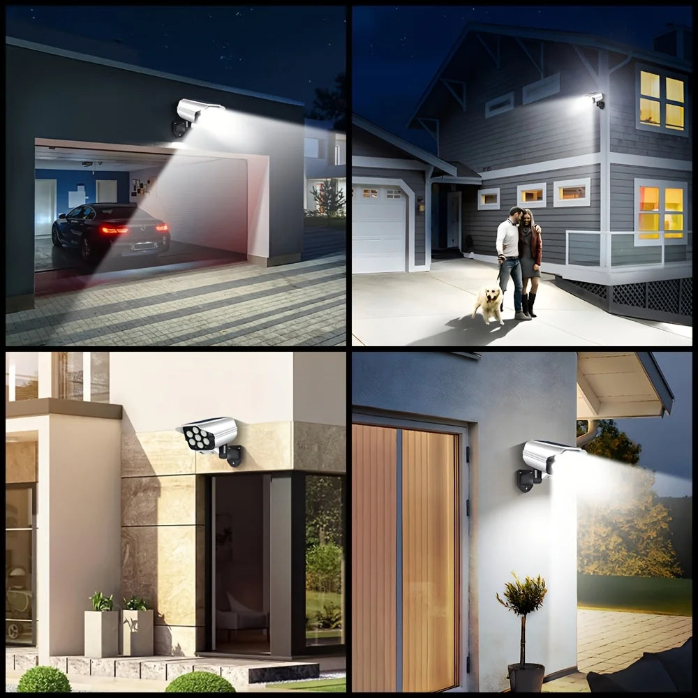 Luci Solari Sensori Movimento 2000 Lumen 77LED Wireless Sicurezza Esterna