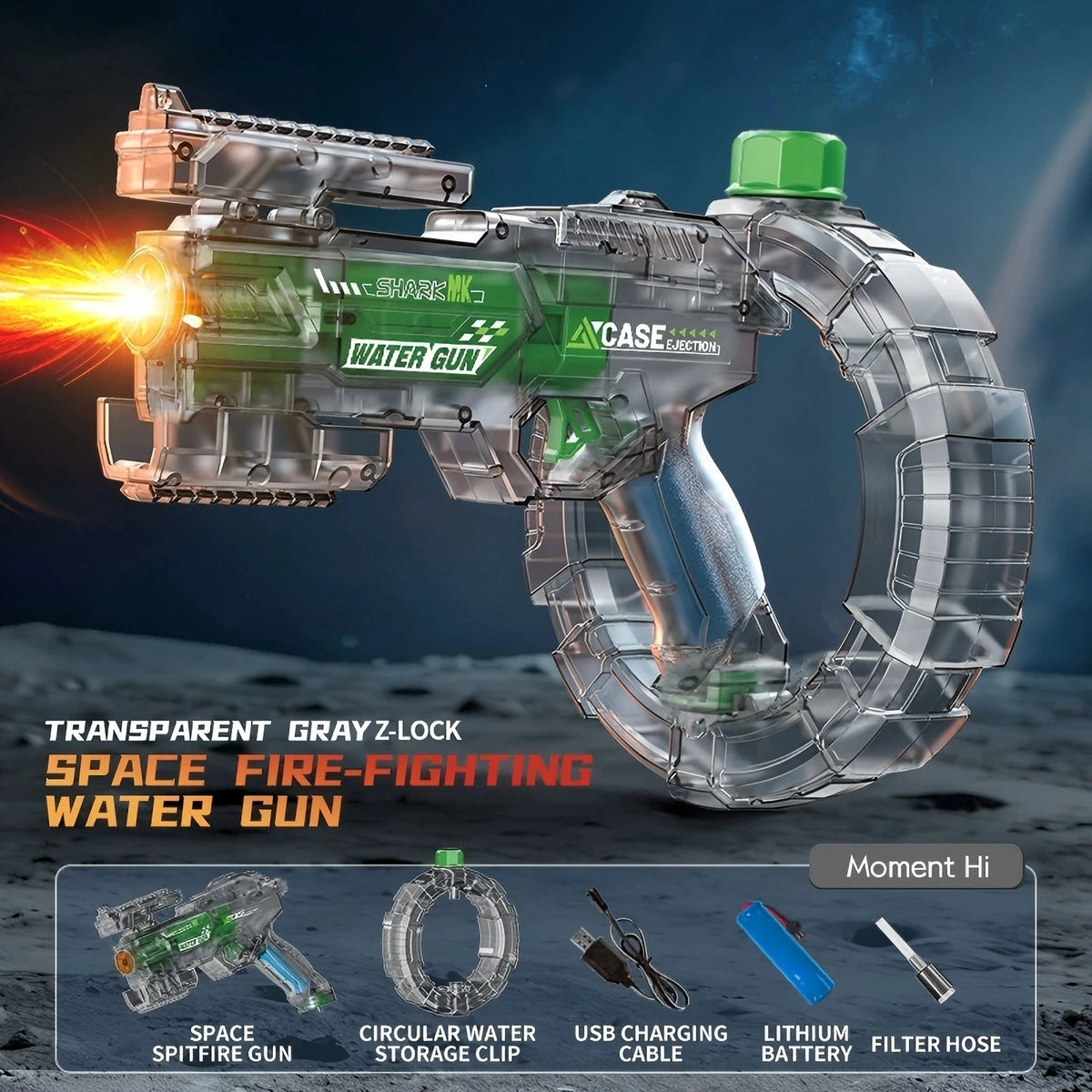 Pistola d'Acqua Elettrica per Adulti – Spruzzo Potente e Ricarica Automatica,…