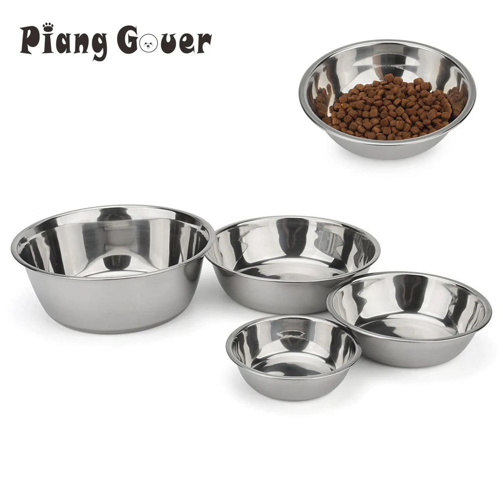 Ciotola Acciaio Inox per Cani e Gatti – Taglia Universale 11-19 cm