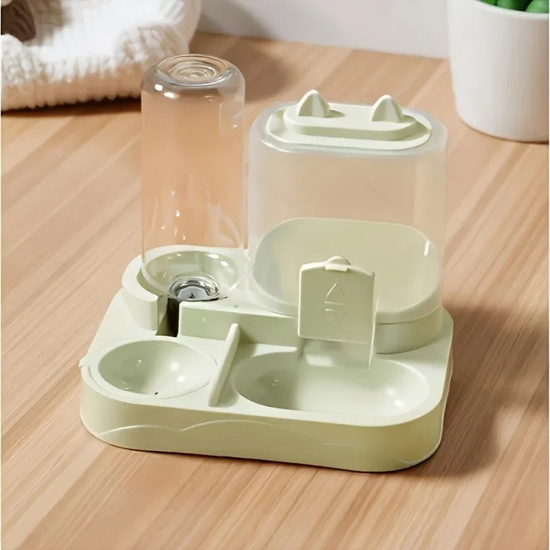 Distributore Cibo Automatico 2-in-1 per Gatti e Cani Piccoli