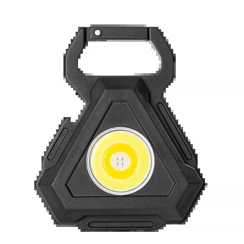 Mini torcia LED portachiavi 6 modalità con cacciavite, apribottiglie e martello