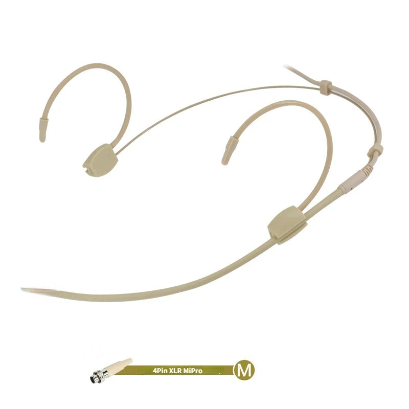 Cuffia con microfono omnidirezionale – compatibile con Sennheiser, Shure, AKG,…