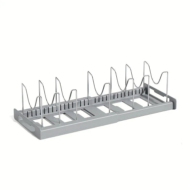 Rack Organizer Espandibile per Pentole con Divisori Regolabili