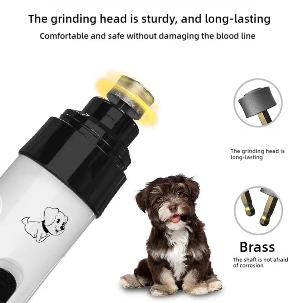 Pet Nail Grinder Elettrico - Limetta Professionale per Cani e Gatti con Testa…