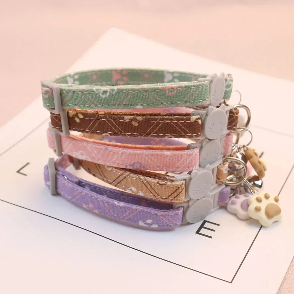 Collarlo Breakaway per Gatti e Cuccioli con Campanella, Regolabile 19-30 cm