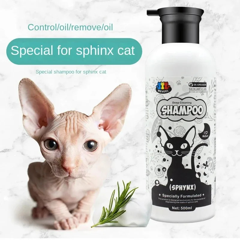 Shampoo per gatti 500 ml – Controllo olio e delicato, senza profumo