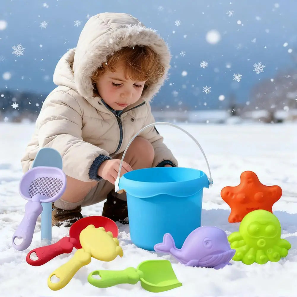 Set Gioco da Spiaggia per Bambini – Secchiello, Paletta, Rastrello e…