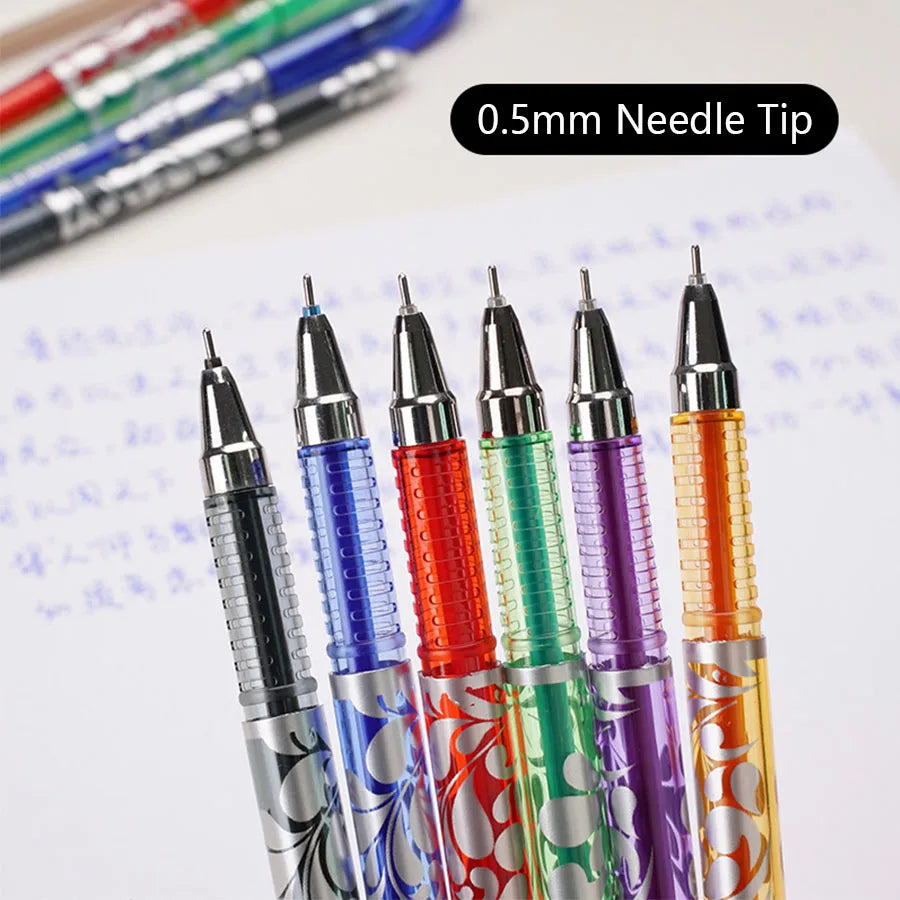 Set da 36 penne gel cancellabili 6 colori per scuola e ufficio