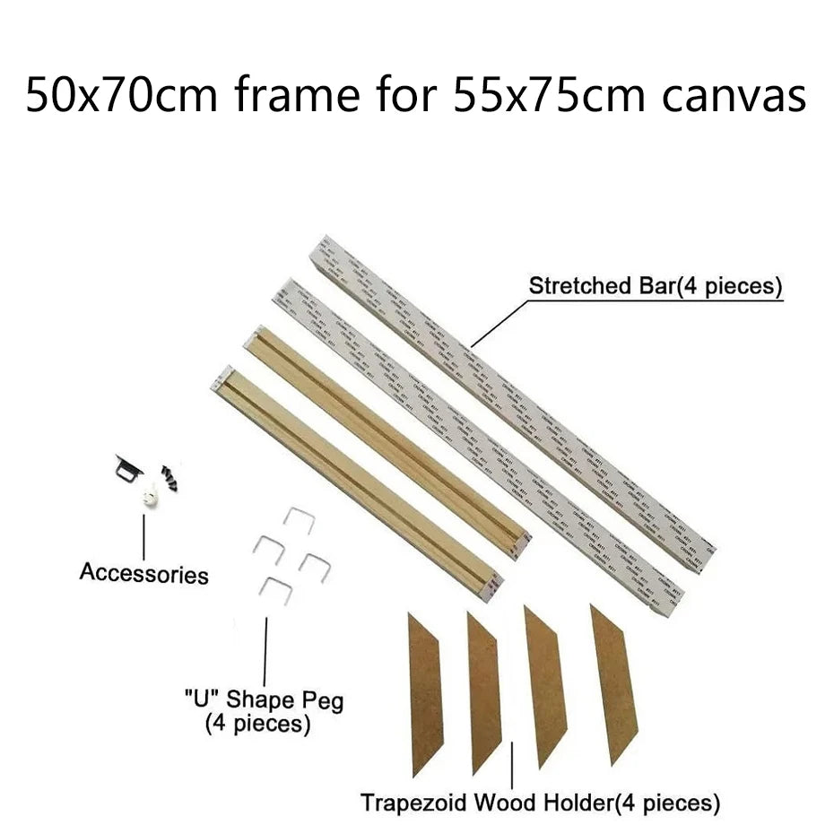 Cornice Moderna in Legno per Canvas, 24 Misure