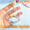 Custom Acrylic Keychain Photo Customization Anime Cartoon Keychain Personalized Design Holographic Transparent Keychain